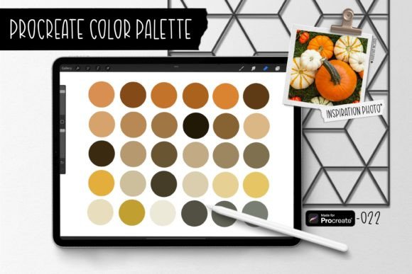 Capture Autumn's Essence: The Pumpkins Procreate Color Palette