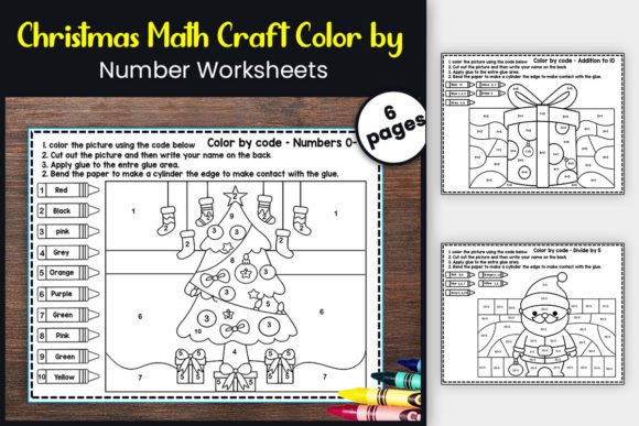 Christmas Math Craft: Color by Numbers