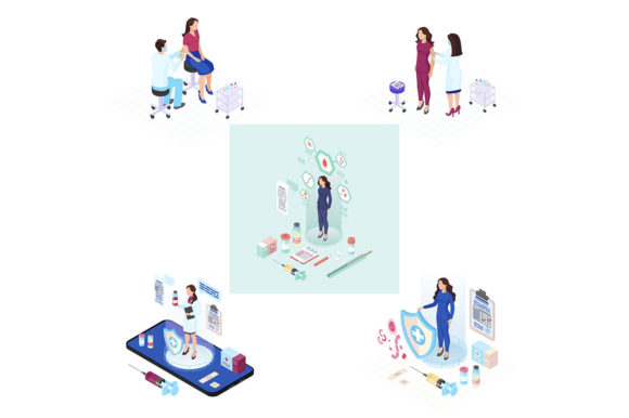 Clean, Modern Vectors for Health-Focused Design Projects