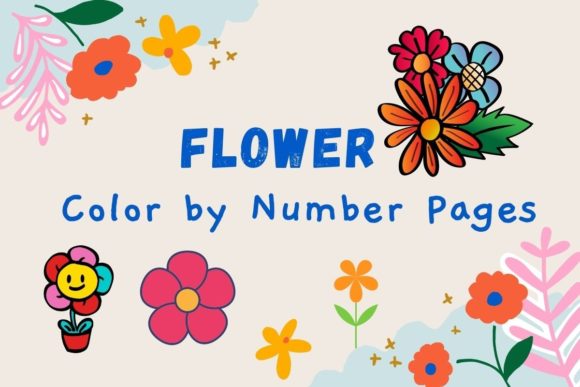 Color by Number Flower Pages: A Creative Asset for Designers