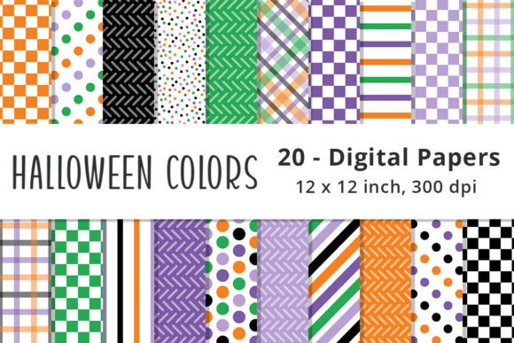 Halloween Color Printable Pattern Paper: Your Seasonal Design Toolkit
