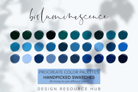 Procreate Color Palette: Bioluminescence