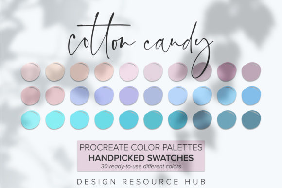 Procreate Color Palette: Cotton Candy
