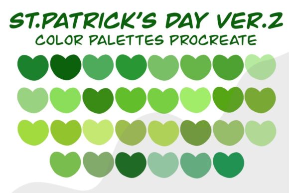 Procreate Color Palette St.Patrick’s Day: Instant Festive Design