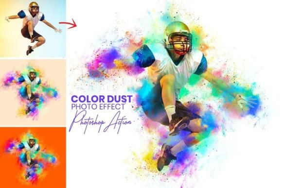 Transform Photos with Color Dust Photoshop Actions