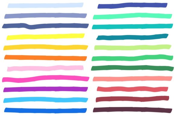 Unleash Creativity with Color Highlight Marker Lines Strokes