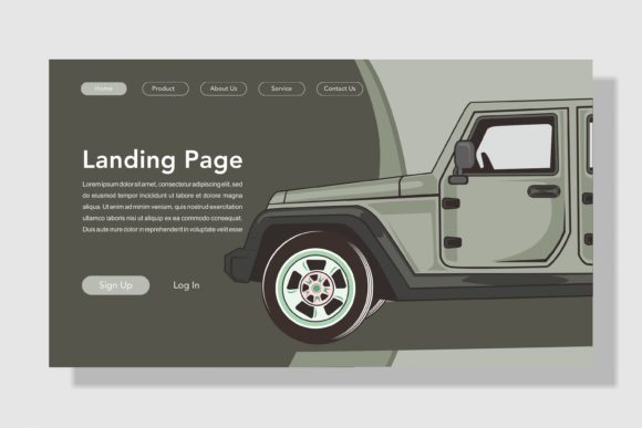 Unlocking the Power of the Langding Page Car Color Army Vector Set